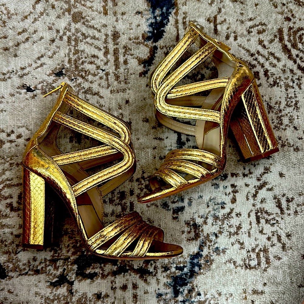 Michael Kors Gold Sandals